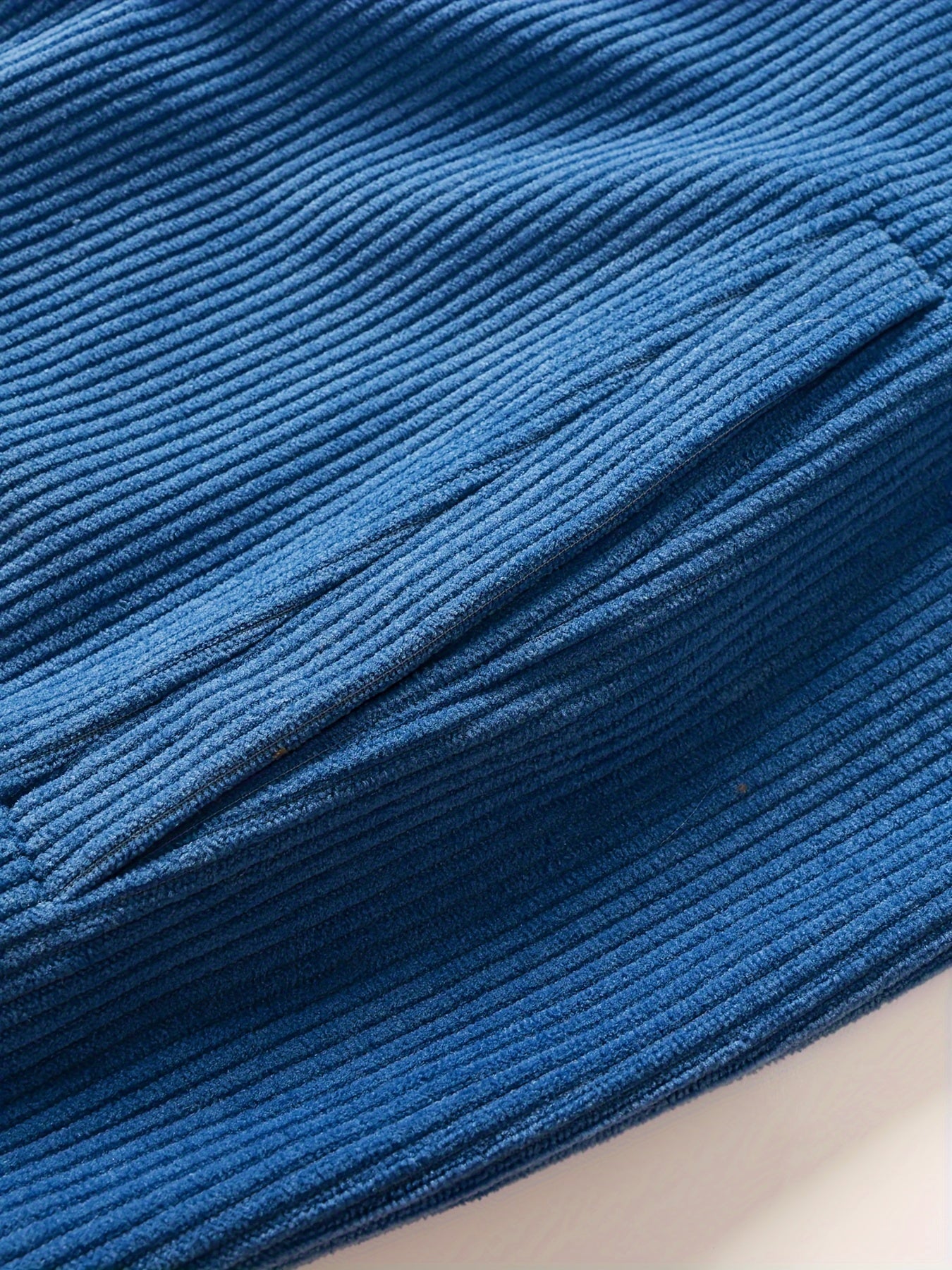 Veste universitaire en velours côtelé pour homme - Décontractée, polyvalente et élégante pour l'automne/hiver | Vêtements d'extérieur à fermeture éclair et à col avec poches
