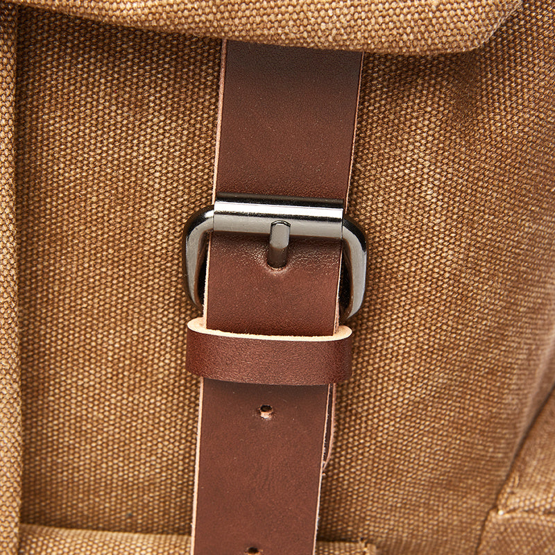 Sac à dos rétro en toile pour ordinateur de voyage et loisirs en plein air