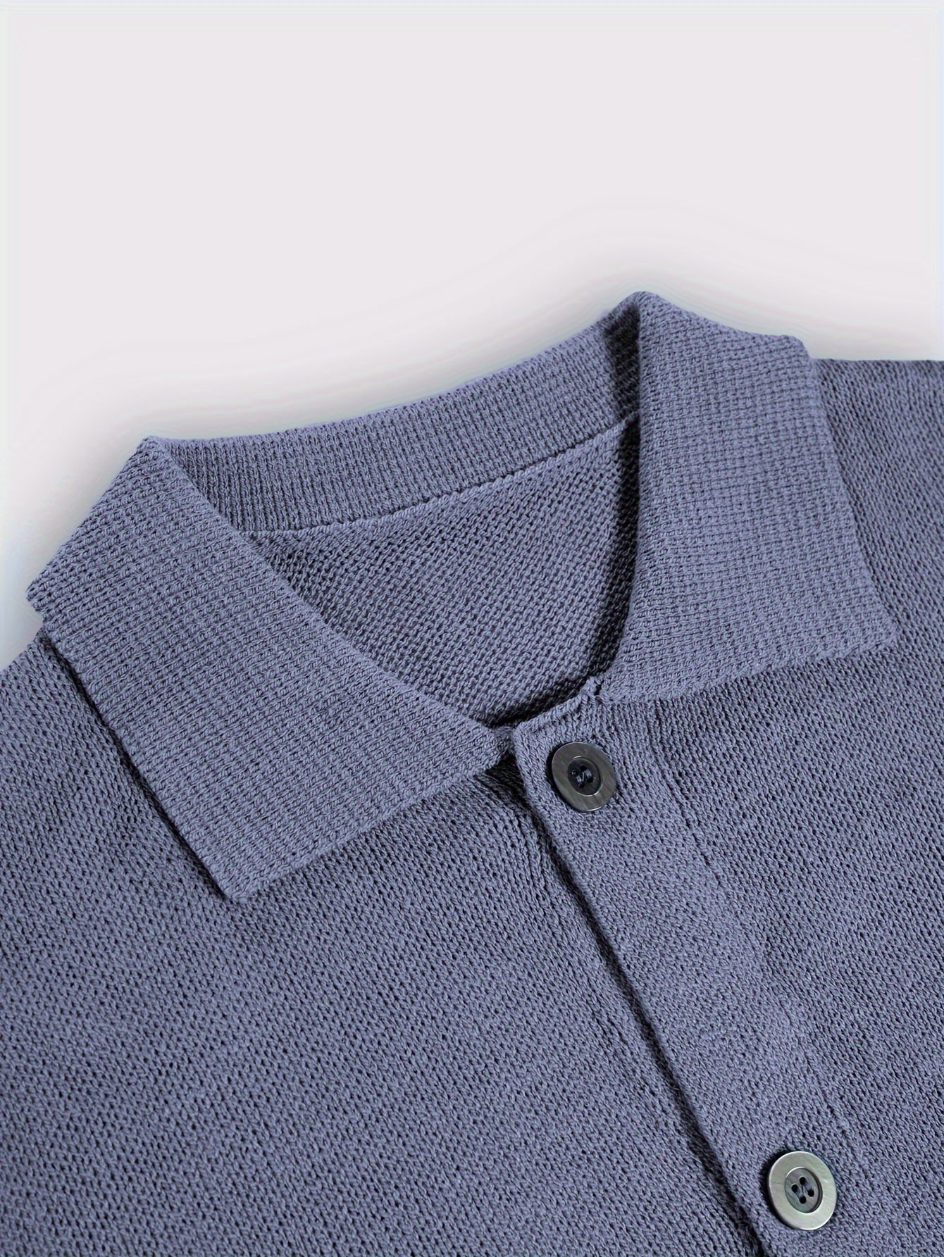 Cardigan en tricot à manches courtes et col à revers boutonné pour homme, design classique, hauts décontractés et tendance pour les loisirs quotidiens et en plein air, printemps et automne
