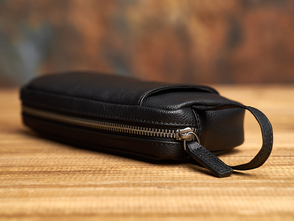 Bolso informal para hombre con asa lateral, bolso retro informal para teléfono, bolso de mano ligero y portátil para viajes diarios