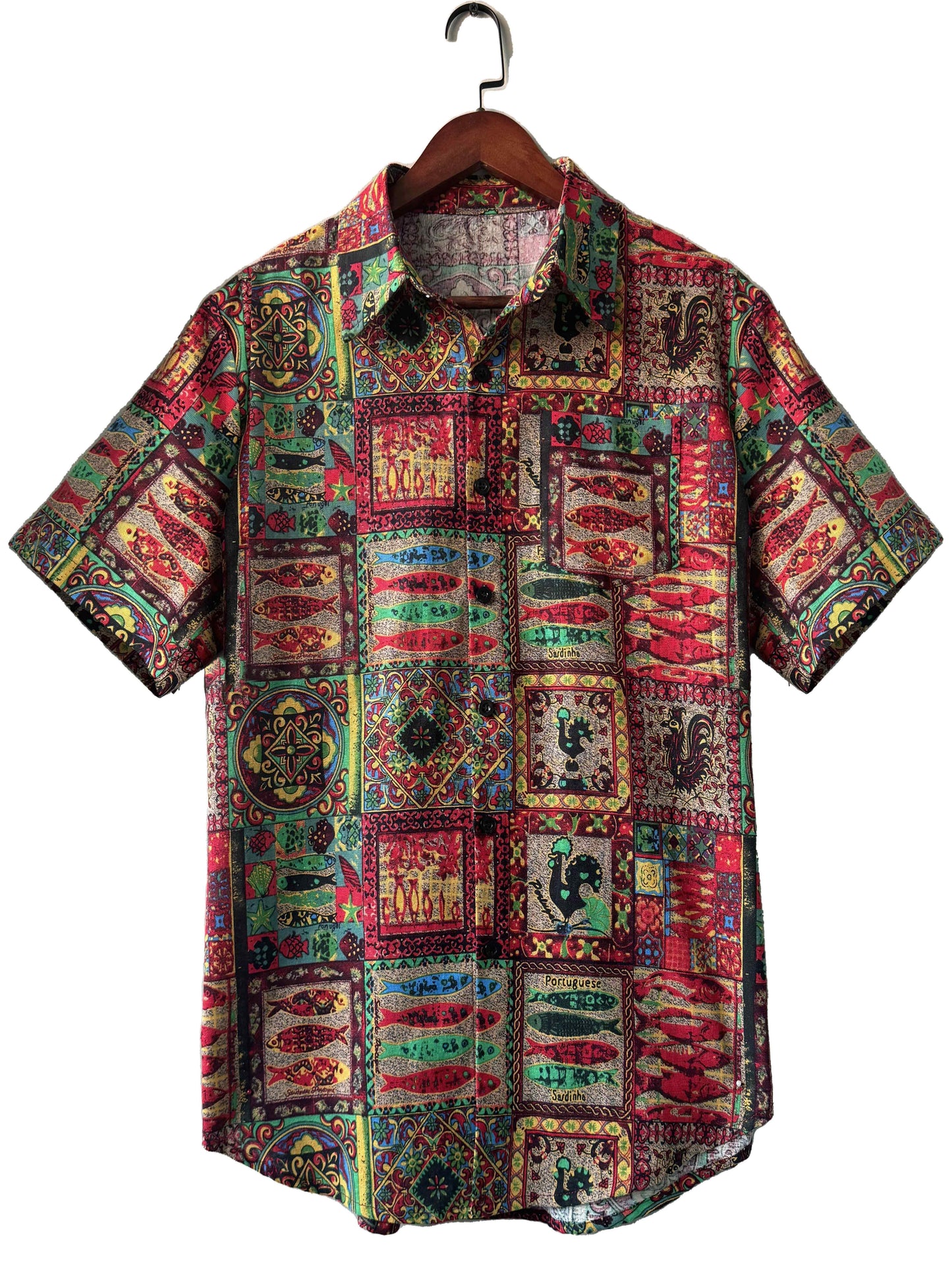 Chemise d'été à manches courtes pour homme, à imprimé ethnique tribal, à la mode et simple, à revers boutonné, décontractée, simple, tendance et polyvalente, adaptée aux rendez-vous, aux vacances à la plage, comme cadeau