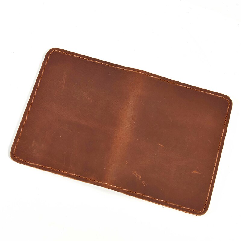 New Leather Wallet Men Card Holder Vintage Women Crazy Horse Leather Short Wallet For Card Cowhide Sling Pocket Purse Card Case