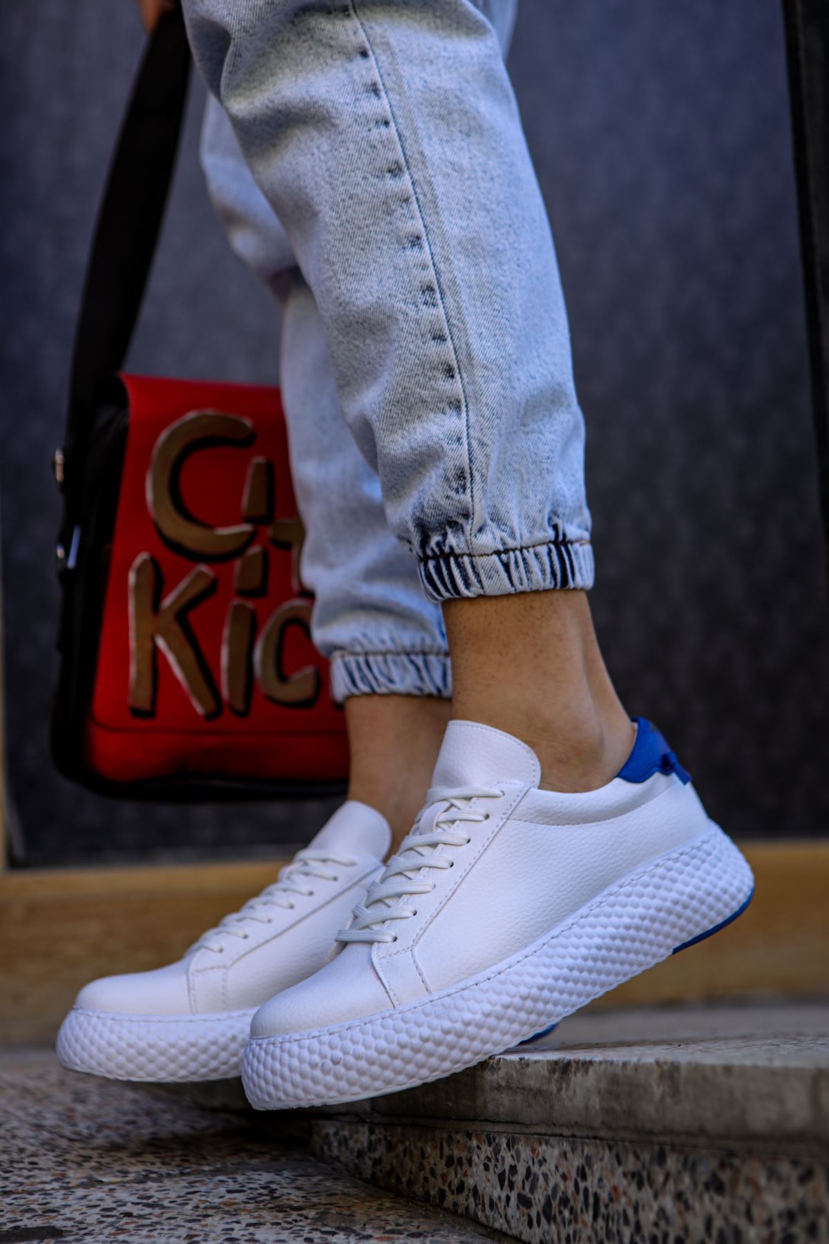 Zapatillas Chekich para hombre color blanco CH107