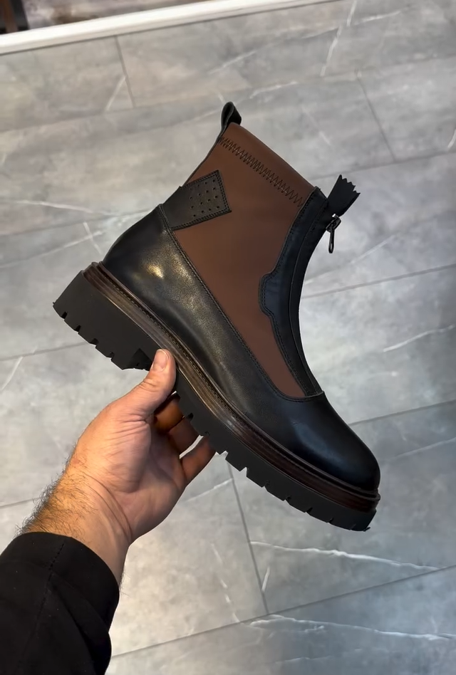 Modelo único de zapatos de cuero para hombre