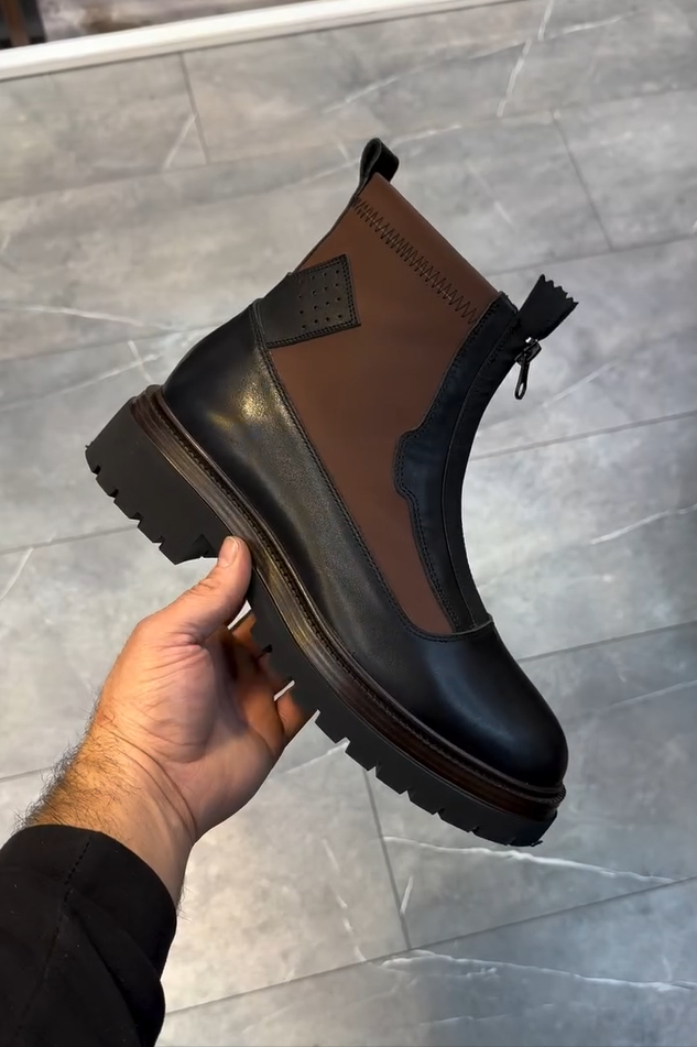 Modelo único de zapatos de cuero para hombre