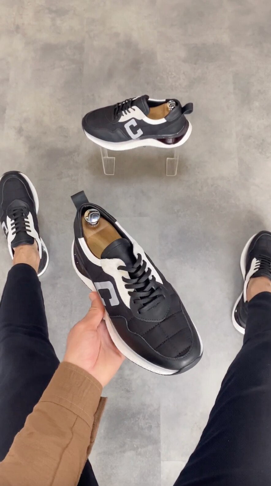 Nueva colección de zapatos deportivos hechos a mano de cuero genuino, calidad y únicos
