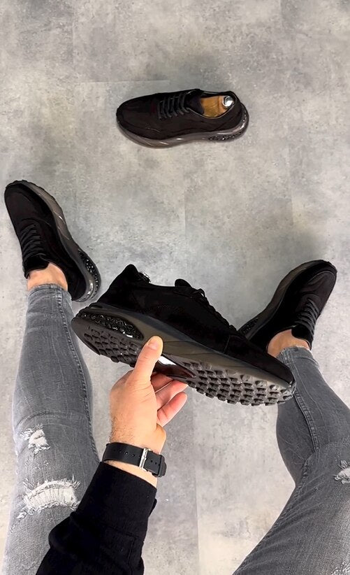 Zapatos deportivos de cuero genuino hechos a mano para hombre, nueva colección, calidad y únicos