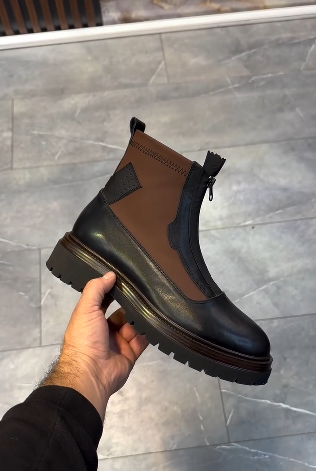 Modelo único de zapatos de cuero para hombre