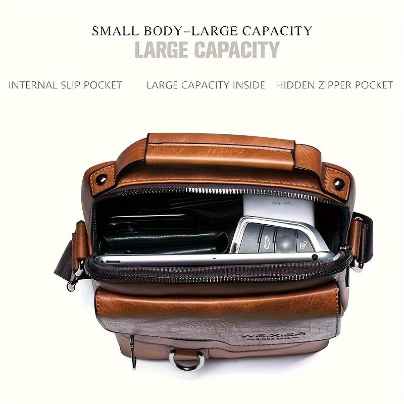 Men's Shoulder Bag Vintage Handbag Business Casual