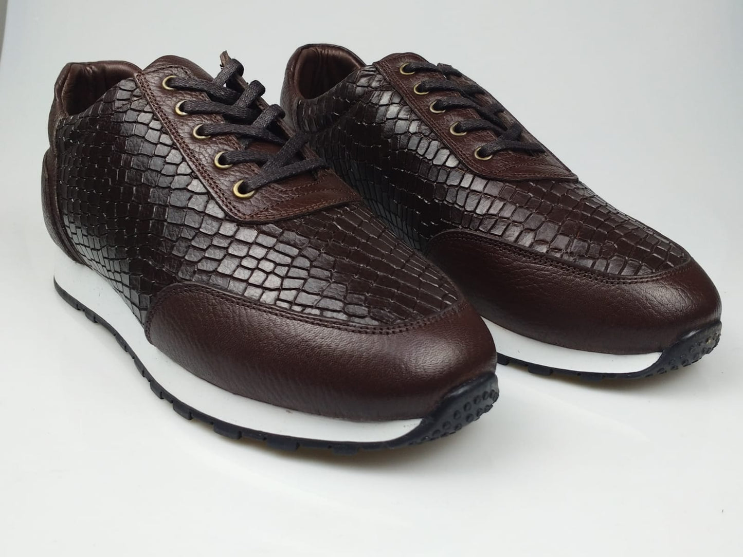Baskets en cuir véritable pour hommes, nouvelle saison