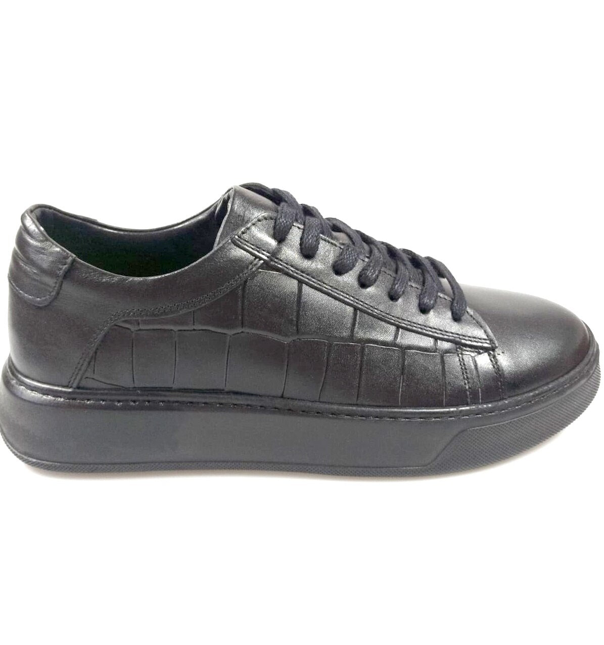 Baskets en cuir véritable faites à la main pour hommes