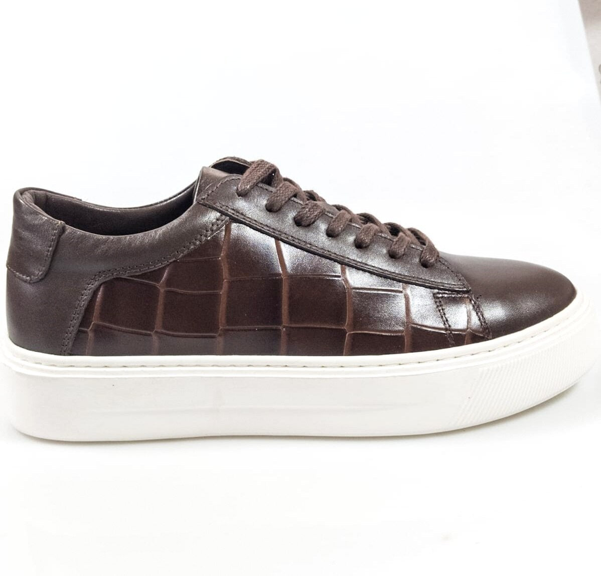 Baskets en cuir véritable faites à la main pour hommes
