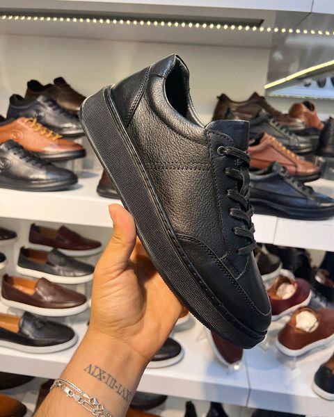 Zapatos deportivos de piel auténtica para hombre, colección 2023, hechos a mano, de calidad informal para hombre