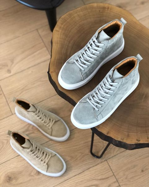 Zapatos de hombre de piel auténtica hechos a mano, nueva colección, calzado de invierno