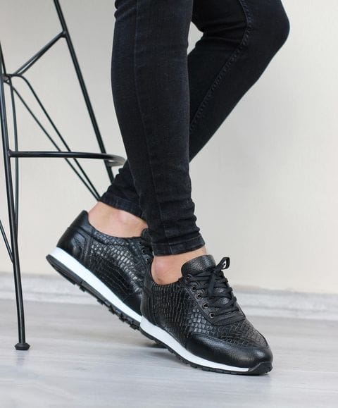 Baskets en cuir véritable pour hommes, nouvelle saison