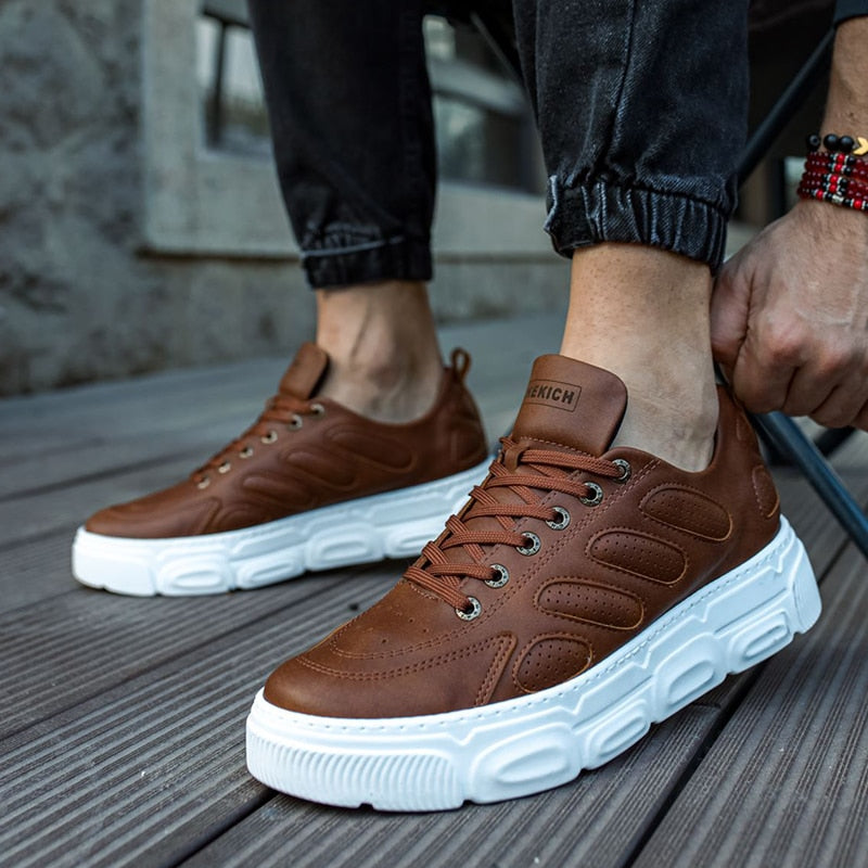 Chaussures à semelles cousues quotidiennes respirantes pour hommes Chekich CH105