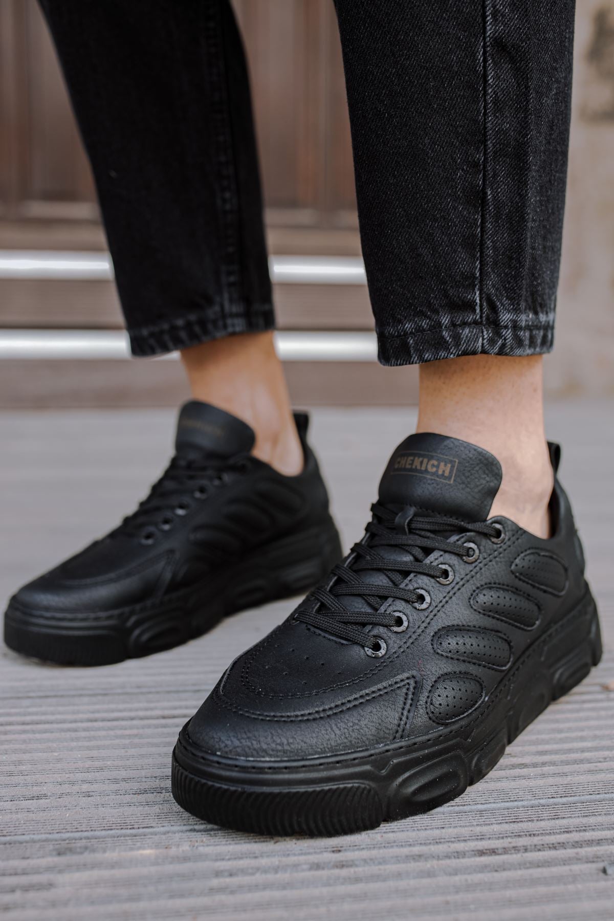 Chaussures à semelles cousues quotidiennes respirantes pour hommes Chekich CH105