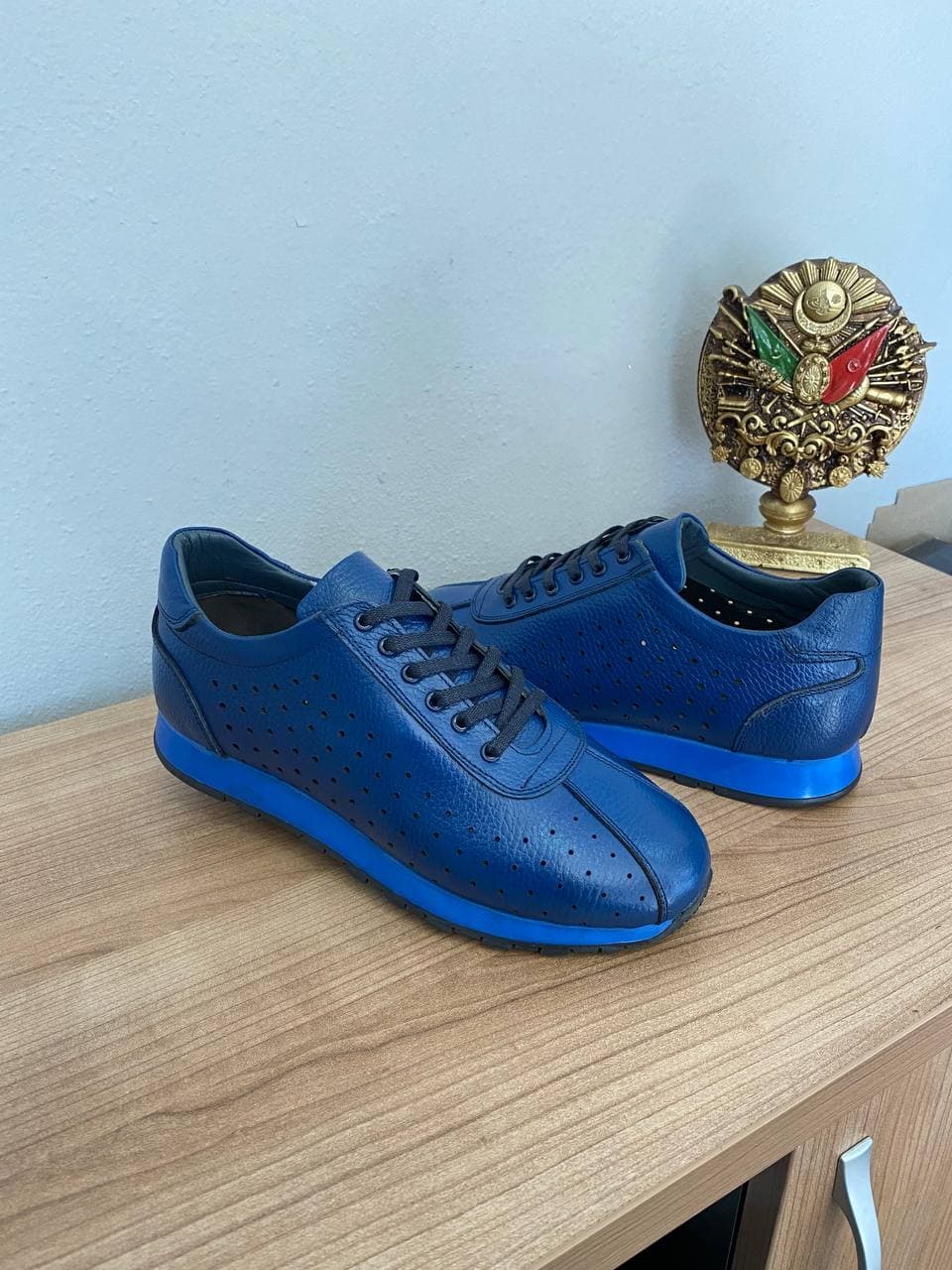 Genuine Leather Full Orthopedic Men Shoes hole Air gets and ultra Light
