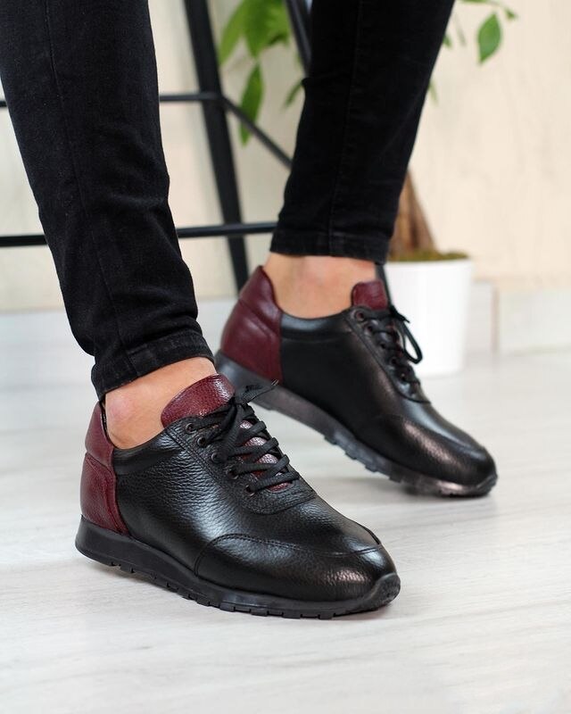 Baskets en cuir véritable pour hommes, chaussures de sport en cuir véritable, confortables, ultra-légères, nouveau modèle de la saison en provenance de Turquie