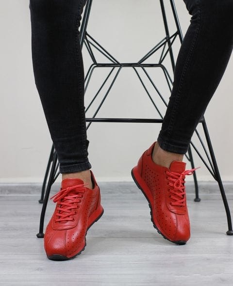 Baskets Redd en cuir véritable faites à la main pour hommes 